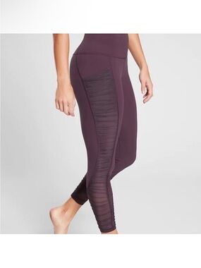 Athleta Salutation Stash Ruched Mesh Tight NWT